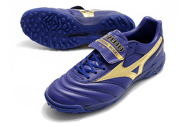 Chuteira Mizuno Morelia Neo 2 Society - Roxo/Dourado
