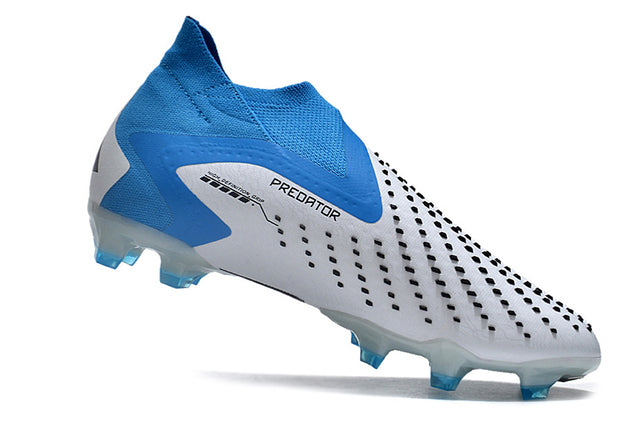 Chuteira Adidas Predator Accuracy+ FG - Branco/Azul