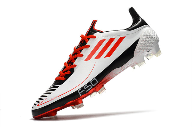 Chuteira Adidas F50 X Ghosted.1 FG - Branco/Vermelho