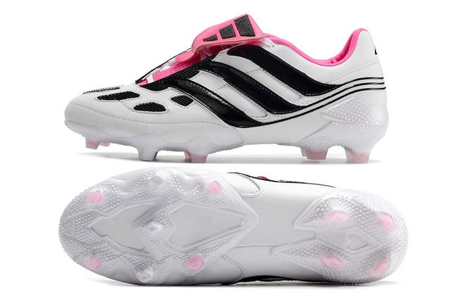 Chuteira Adidas Predator Precision FG - Branco/Rosa