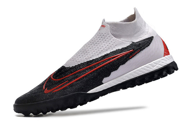 Chuteira Nike Phantom GX DF Society TF - Branco/Preto