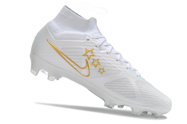 Chuteira Nike Air Zoom Mercurial Superfly 9 Elite Campo - Branco/Azul