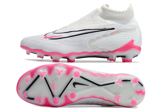 Chuteira Nike Campo Phantom GX Elite FG - Branco/Rosa