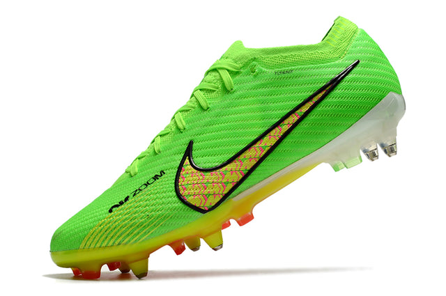 Chuteira Nike Air Zoom Mercurial Vapor 15 Elite SG - Verde/Laranja