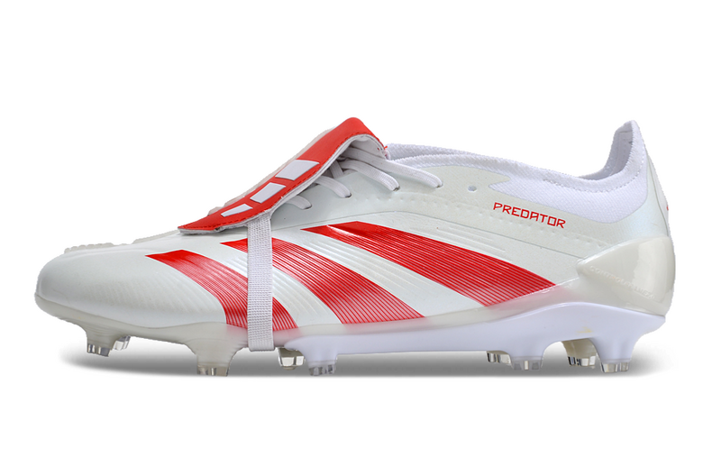 Chuteira Adidas Predstrike Elite Campo - Branco/Vermelho