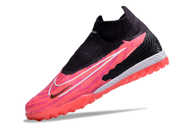 Chuteira Nike Phantom GX DF Society TF - Rosa/Branco
