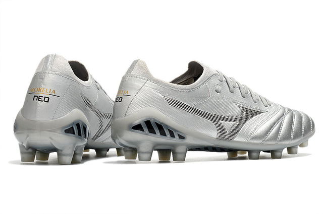 Chuteira Mizuno Morelia Neo 3 Campo FG - Cinza