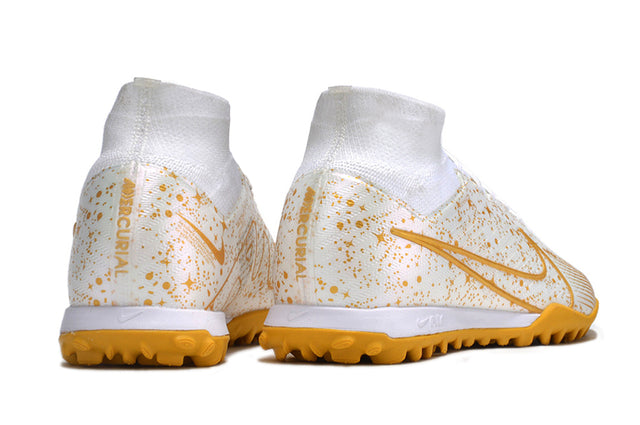Chuteira Nike Mercurial Superfly 9 Elite Society - Branco/Dourado