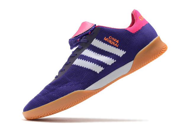 Chuteira Adidas Copa Mundial Futsal - Azul/Rosa