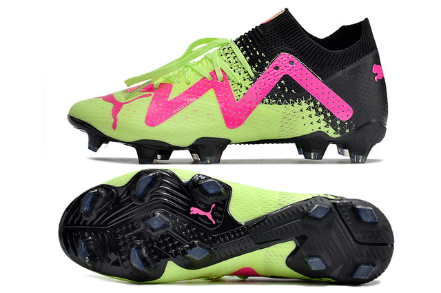 Chuteira Puma Future Ultimate FG - Verde/Rosa