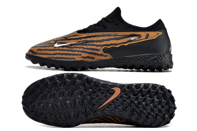 Chuteira Nike Phantom GX Pro Society TF - Marrom/Preto