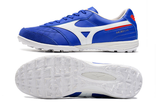 Chuteira Miuzno Morelia Neo Sala Society - Azul/Branco
