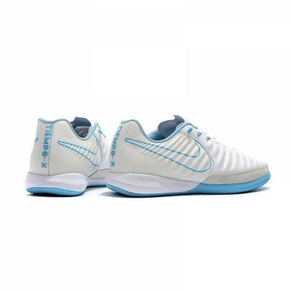 Chuteira Nike Tiempo Legend 7 Finale Futsal - Branco/Azul