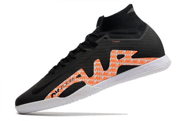 Chuteira Nike Mercurial Superfly 9 Elite Futsal IC - Preto/Laranja