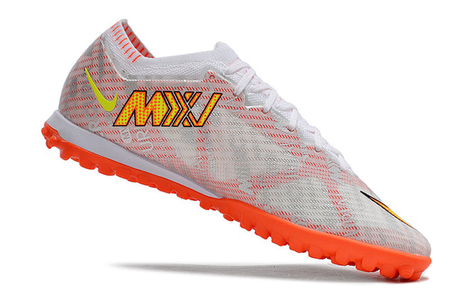 Chuteira Nike Mercurial Vapor 15 Elite Society - Branco/Laranja