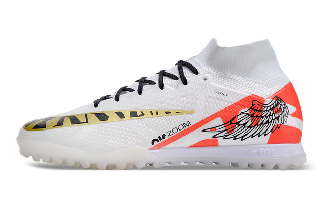 Chuteira Nike Mercurial Superfly 9 Elite Society - Branco/Vermelho