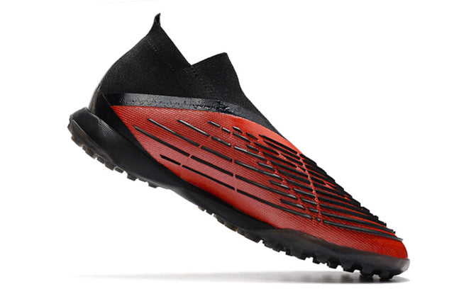 Chuteira Adidas Predator Edge+ Society TF - Preto/Vermelho
