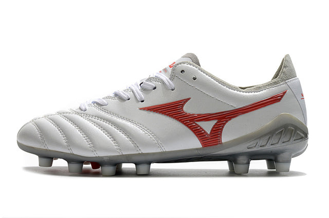 Chuteira Mizuno Morelia Neo 3 Campo FG - Branco/Vermelho