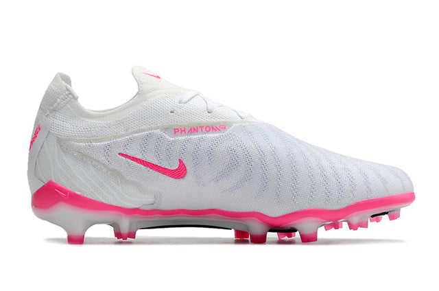 Chuteira Nike Campo Phantom GX Elite FG - Branco/Rosa