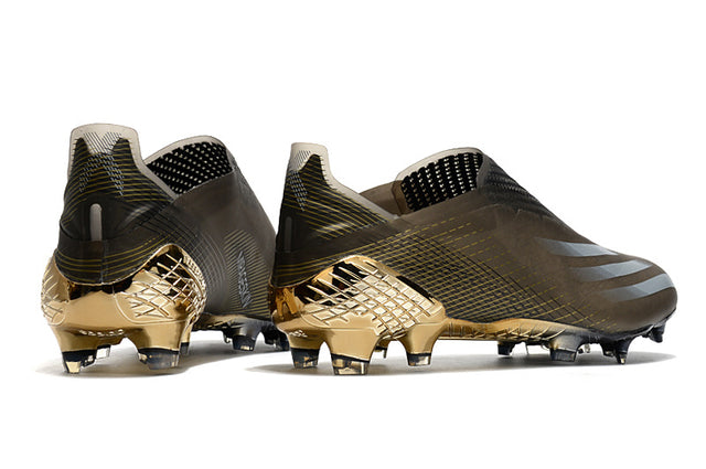 Chuteira Adidas Ghosted+ Campo FG - Preto/Dourado