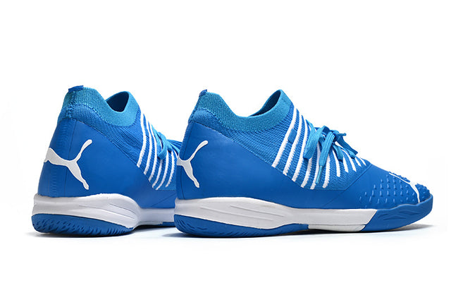 Chuteira Puma Future Z 1.3 Pro Cage - Branco/Azul