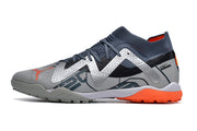 Chuteira Puma Future Match Society TF - Cinza/Laranja