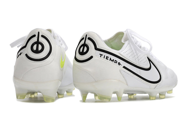 Chuteira Nike Tiempo 9 Elite Campo FG - Branco/Preto