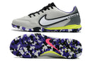Chuteira Nike Tiempo 9 Pro Society - Cinza/Roxo/Branco