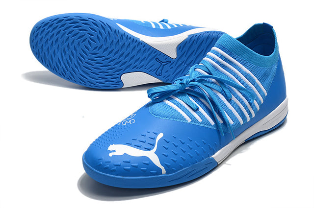 Chuteira Puma Future Z 1.3 Pro Cage - Branco/Azul