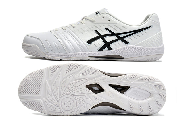 Chuteira Asics Japan Destaque FF Futsal - Branco/Preto