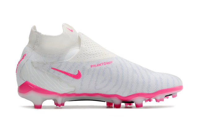 Chuteira Nike Campo Phantom GX Elite FG - Branco/Rosa