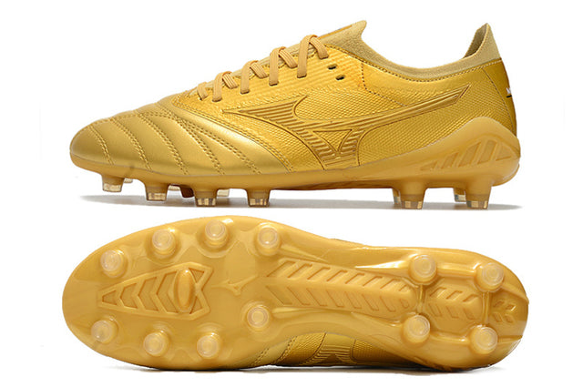 Chuteira Mizuno Morelia Neo 3 Campo FG - Dourado