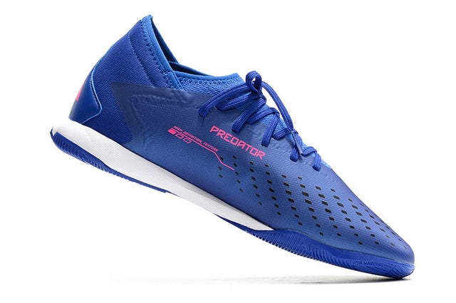 Chuteira Adidas Predator Accuracy.3 Futsal - Azul/Rosa