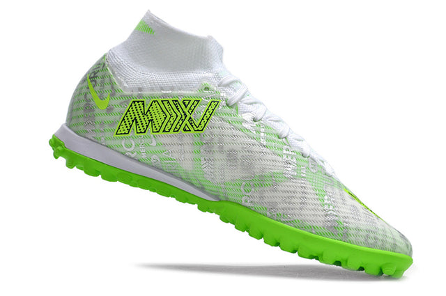 Chuteira Nike Mercurial Superfly 9 Elite Society - Branco/Verde