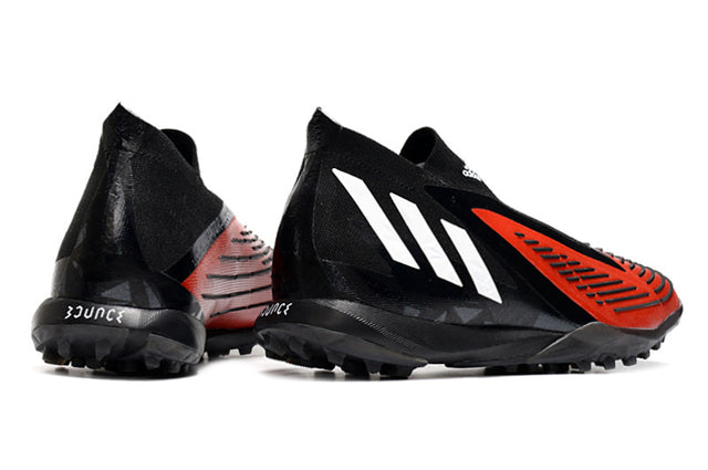 Chuteira Adidas Predator Edge+ Society TF - Preto/Vermelho