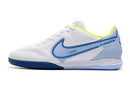 Chuteira Nike React Tiempo Legend 9 Pro Futsal IC - Branco/Azul