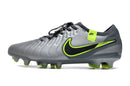 Chuteira Nike Tiempo 10 Elite Campo FG - Cinza/Verde
