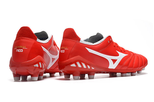 Chuteira Mizuno Morelia Neo 3 Campo FG - Vermelho/Branco