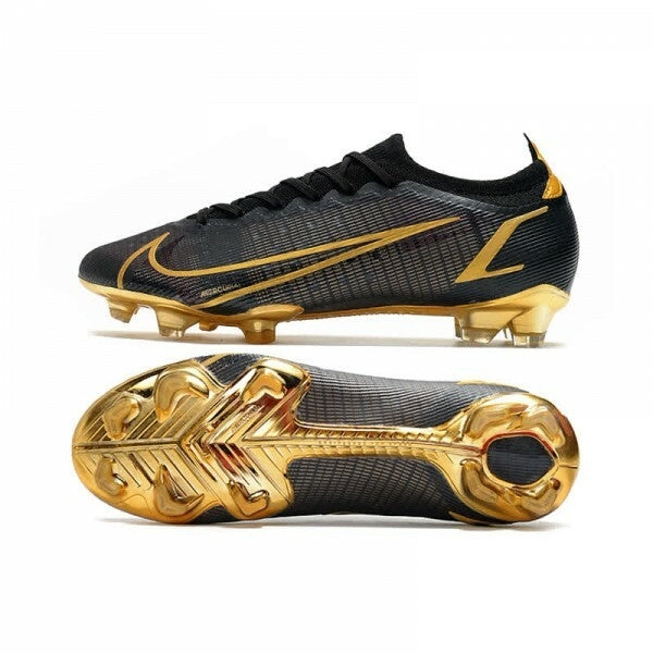 Chuteira Nike Mercurial Vapor 14 Elite Campo FG - Preto/Dourado