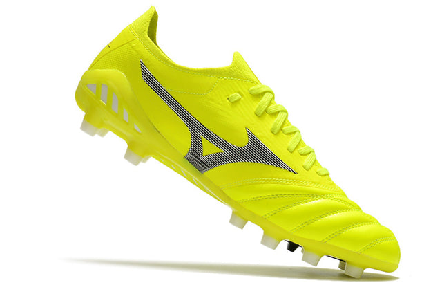 Chuteira Mizuno Morelia Neo 3 Campo FG - Amarelo/Preto