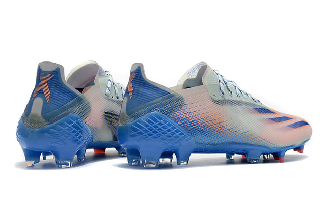 Chuteira Adidas Ghosted.1 Campo FG - Azul/Branco