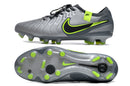 Chuteira Nike Tiempo 10 Elite Campo FG - Cinza/Verde