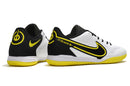Chuteira Nike React Tiempo Legend 9 Pro Futsal IC - Branco/Preto/Amarelo