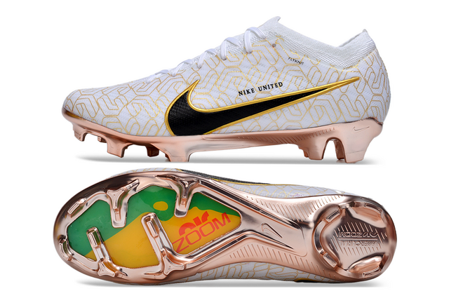 Chuteira Nike Air Zoom Mercurial Vapor 15 Elite Campo FG "United Golden Pack"
