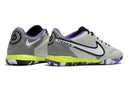 Chuteira Nike React Tiempo Legend 9 Pro Futsal IC - Cinza/Roxo