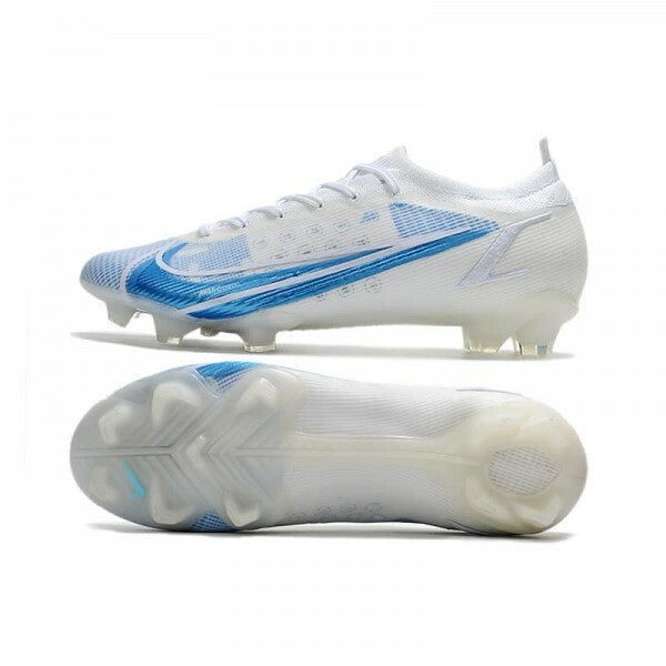 Chuteira Nike Mercurial Vapor 14 Elite Campo FG - Branco/Azul Claro