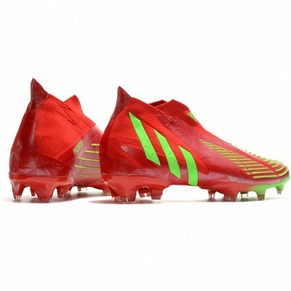 Chuteira Adidas Predator Edge+ FG - Vermelho/Verde