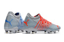 Chuteira Puma Future Z 1.3 Campo FG/AG - Cinza/Azul/Laranja