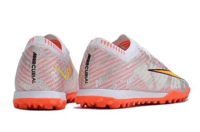 Chuteira Nike Mercurial Vapor 15 Elite Society - Branco/Laranja