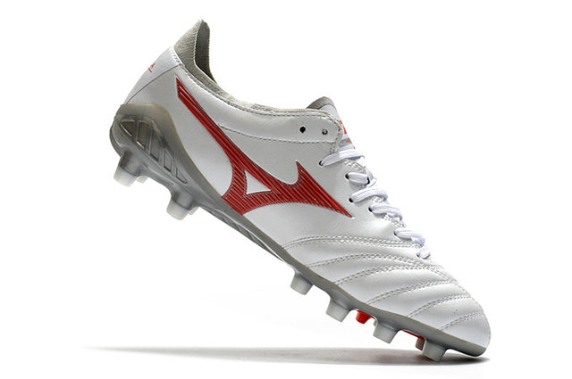 Chuteira Mizuno Morelia Neo 3 Campo FG - Branco/Vermelho